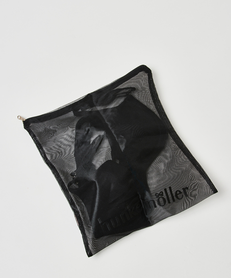Bolsa para el lavado prendas delicadas cremallera, Negro