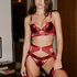 Tanga de talle alto Marjolein, Rojo