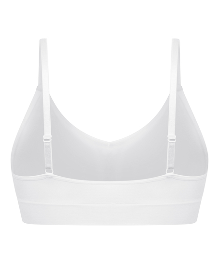 Bralette triangular Dide, Blanco
