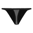 Tanga Chloe de tiro alto, Negro