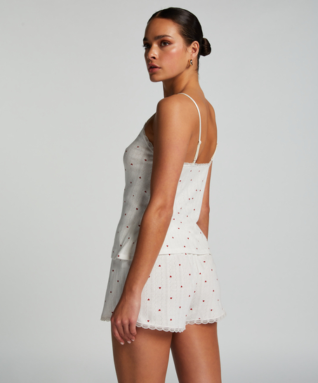 Top de camiseta lace, Blanco