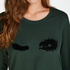 Camisón de cuello redondo, Verde
