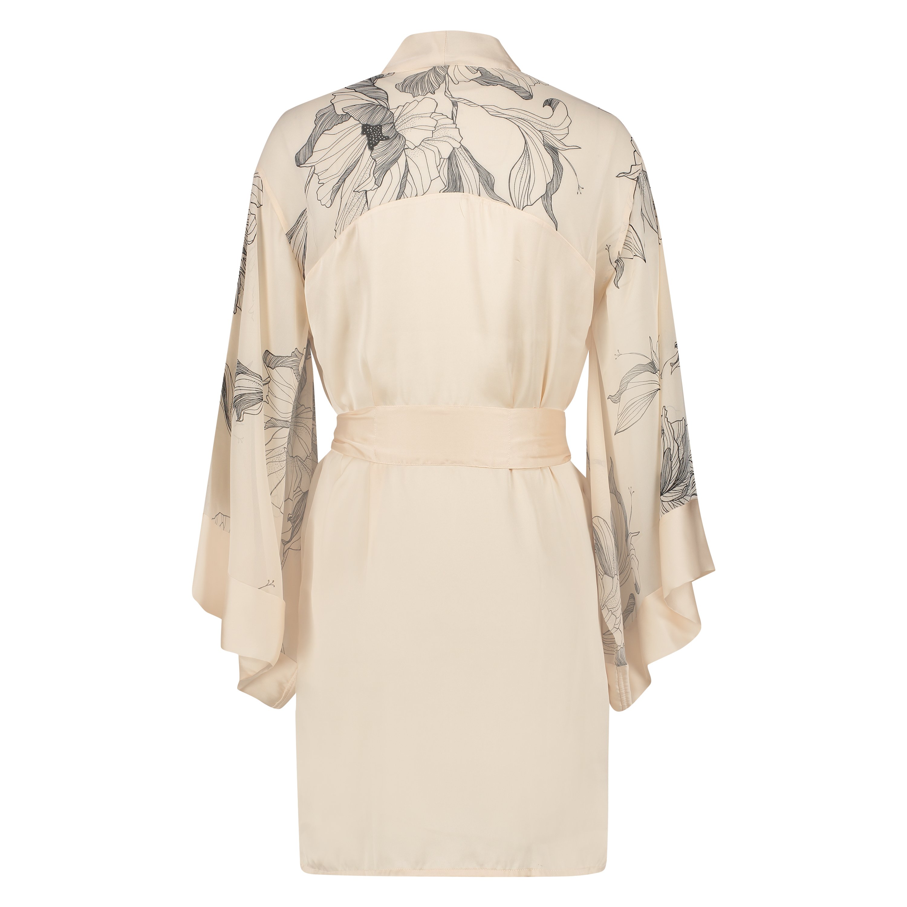 Kimono de satén Lotus, Rosa, main