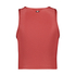 Top corto deportivo HKMX Twisted Rib, Rojo