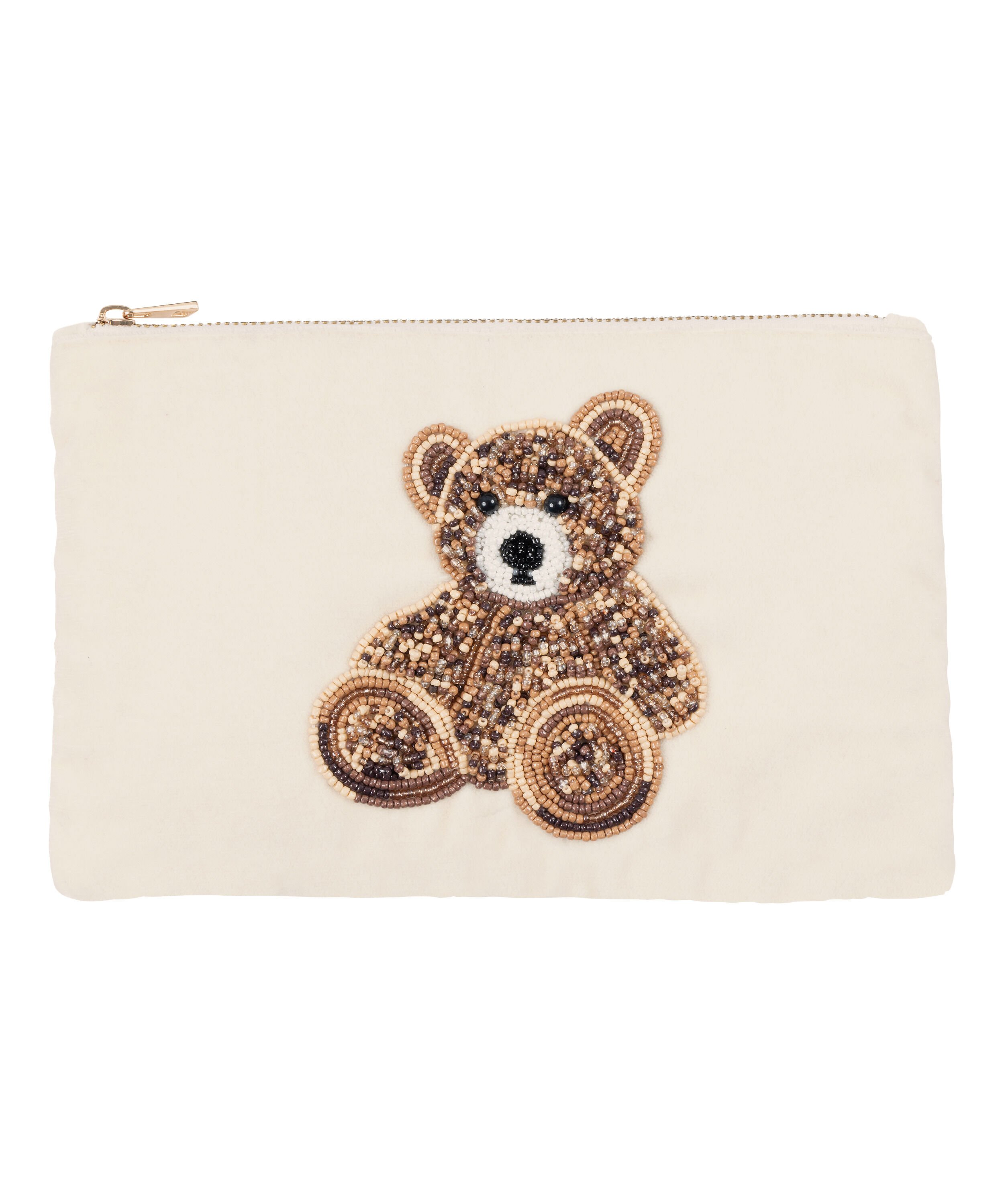 Bolsa de cuentas de oso, Beige