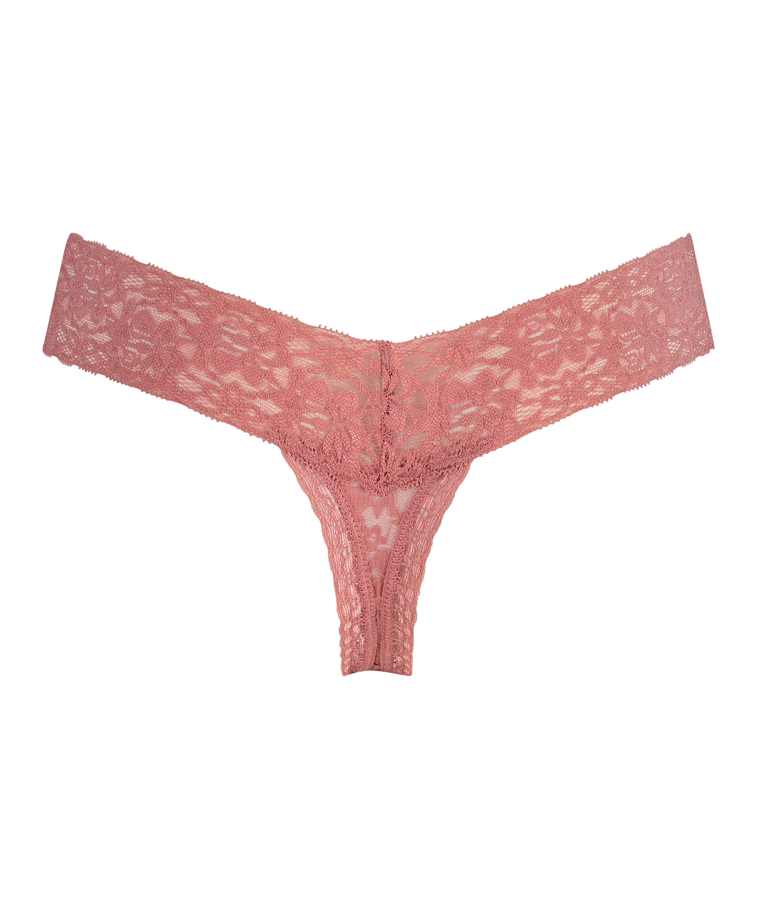 Tanga de corte ultra bajo en forma de V, Rosa, main