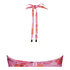Top de bikini Floral Copa E +, Rosa