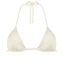 Top de bikini triangular Maui, Blanco