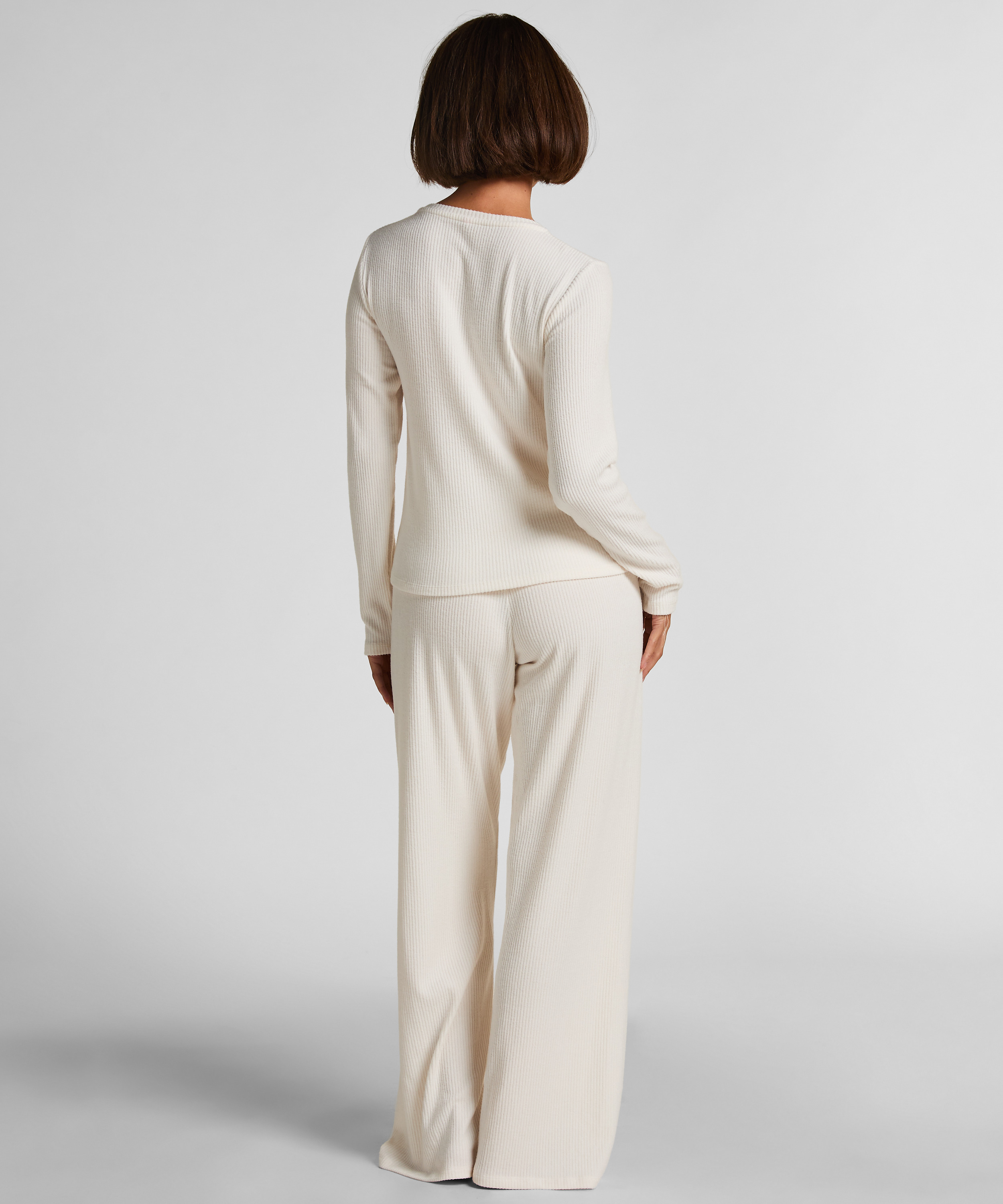 C&aacute;rdigan de Punto Acanalado, Blanco, main