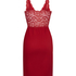 Vestido lencero Nora Lace, Rojo