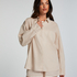 Top de pijama Lino, Beige