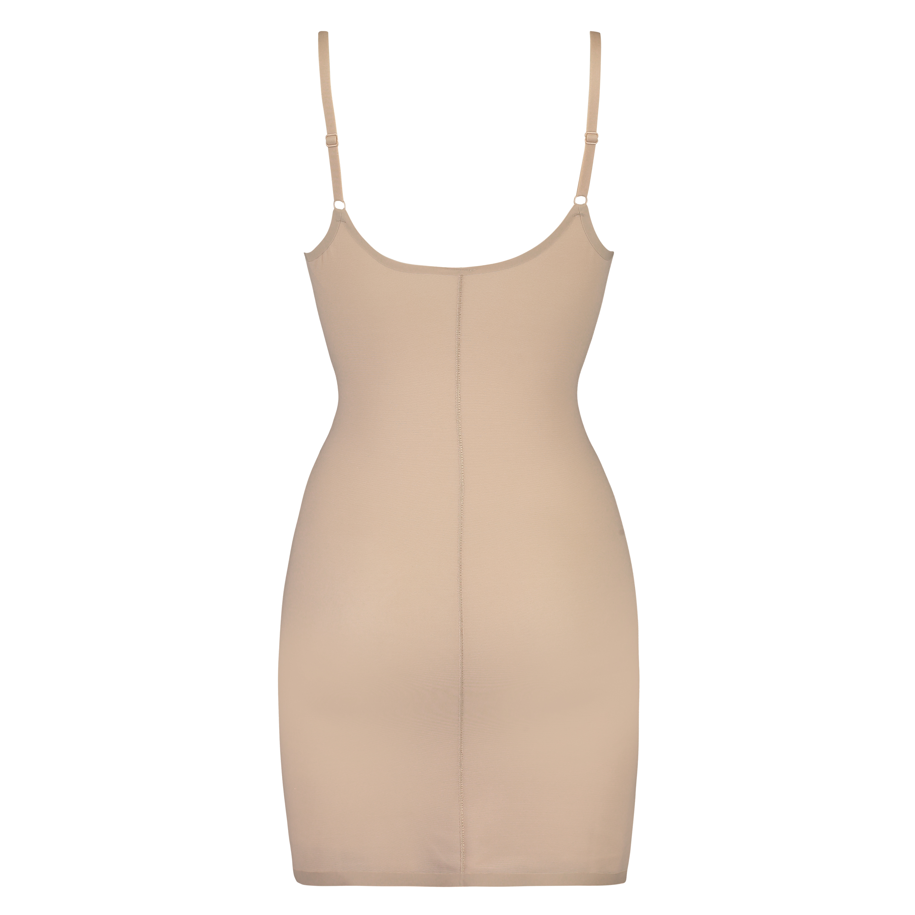 Vestido festoneado moldeador - Level 3, Beige, main