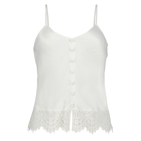 Camiseta de pijama satinada Bridal, Blanco