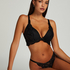 Sujetador de aros longline push-up preformado Pippa, Negro