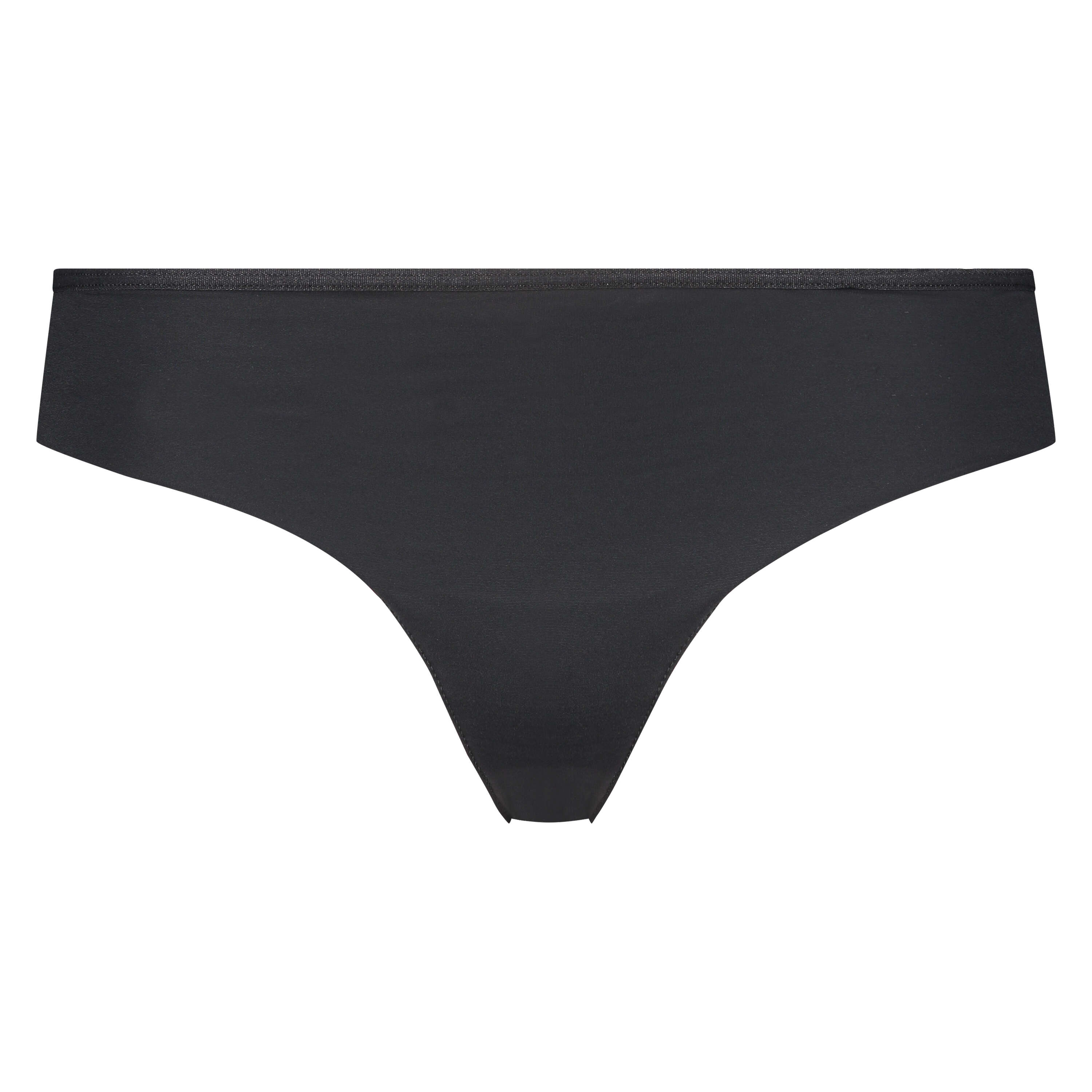 Tanga invisible Lace back, Negro, main