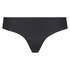 Tanga invisible Lace back, Negro