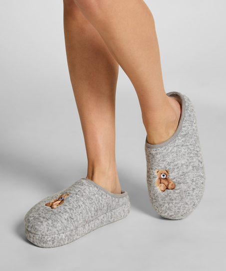 Pantuflas Ivy, Gris