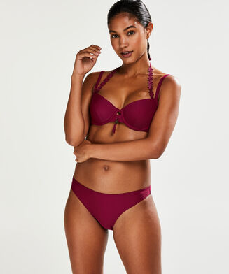 Atrevida braguita de bikini de corte bajo Amanda Queen, Morado