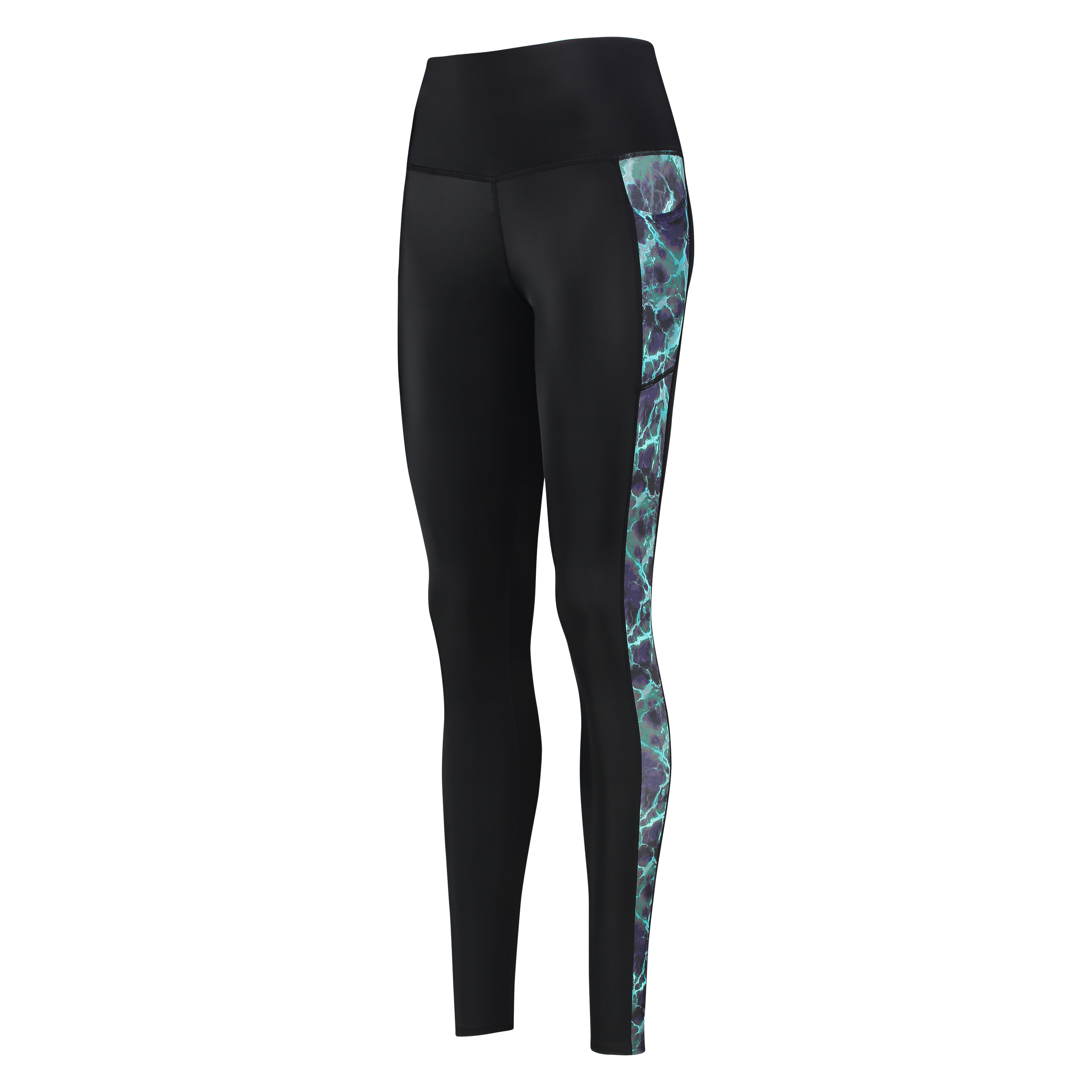 Leggings deportivos de talle alto Marble nivel 3 de HKMX, Azul, main