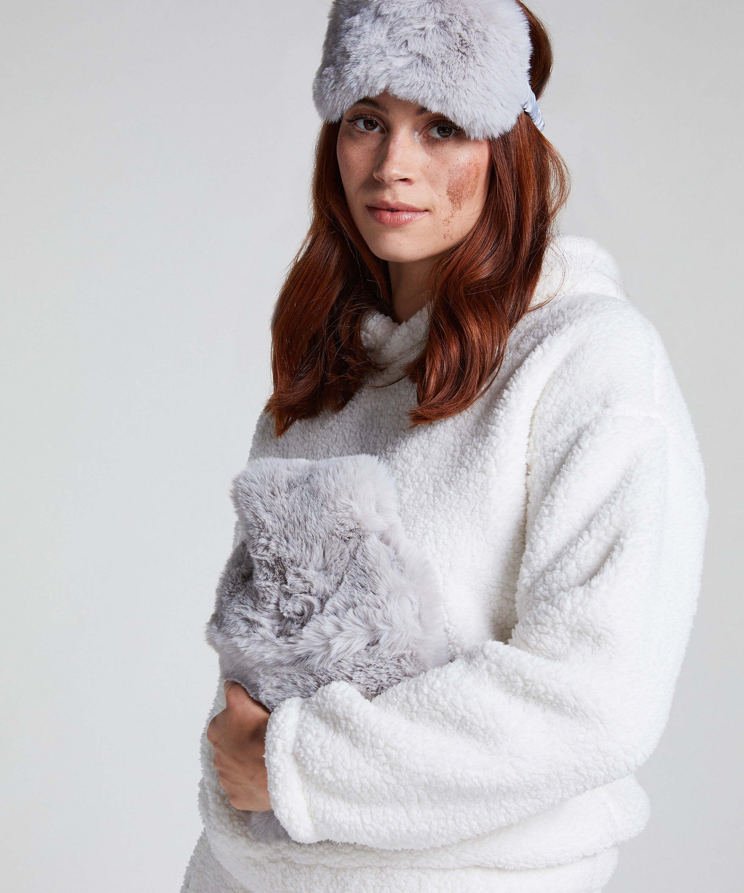 Bolsa de agua caliente Juego de m&aacute;scara para dormir, Gris