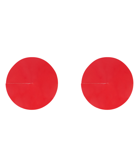 Cubrepezones brillantes, Rojo