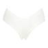 Brasile&ntilde;a en forma de V burn-out mesh, Blanco