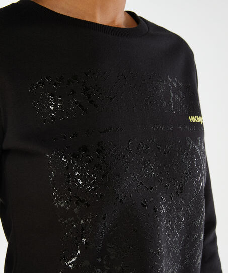Sudadera corta HKMX, Negro