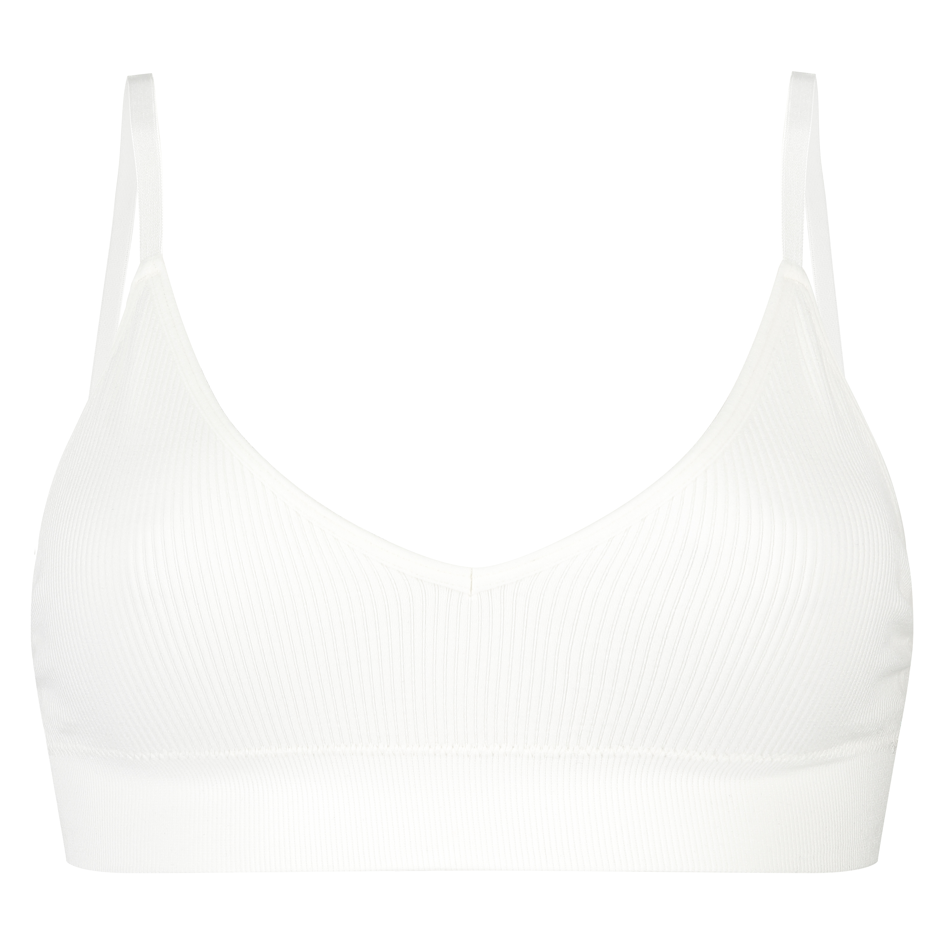 Bralette sin costuras, Blanco, main
