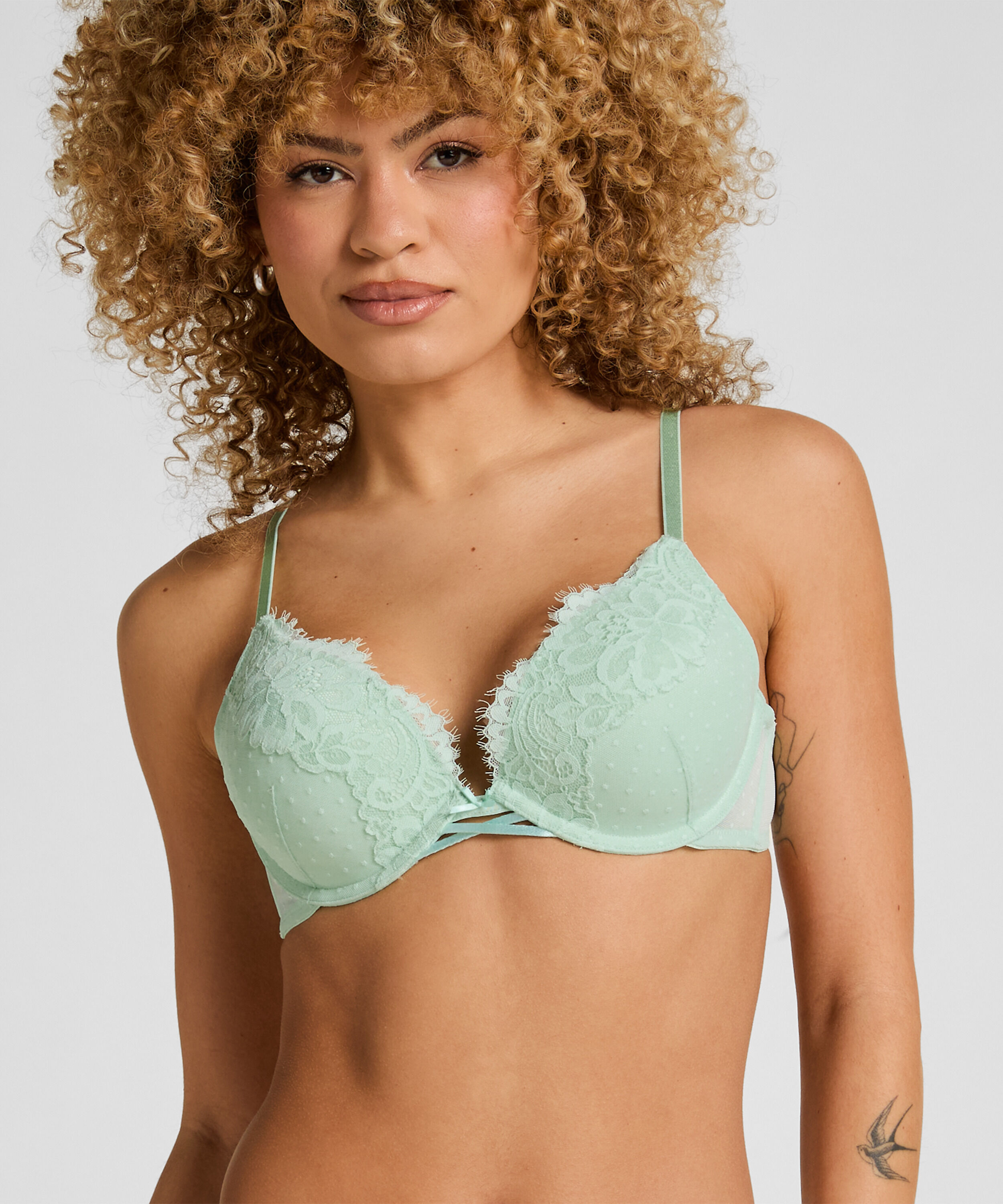 Sujetador push-Up preformado Harmony, Verde