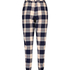 Pantalón de pijama Twill Check Cuff, Azul