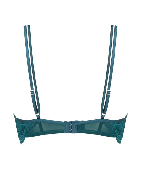 Sujetador no preformado longline Raquel, Azul