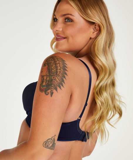 Sujetador de aros reductor no preformado Nina, Azul