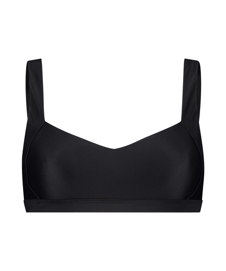 Bikini croptop Vintage HKM x NA-KD, Negro