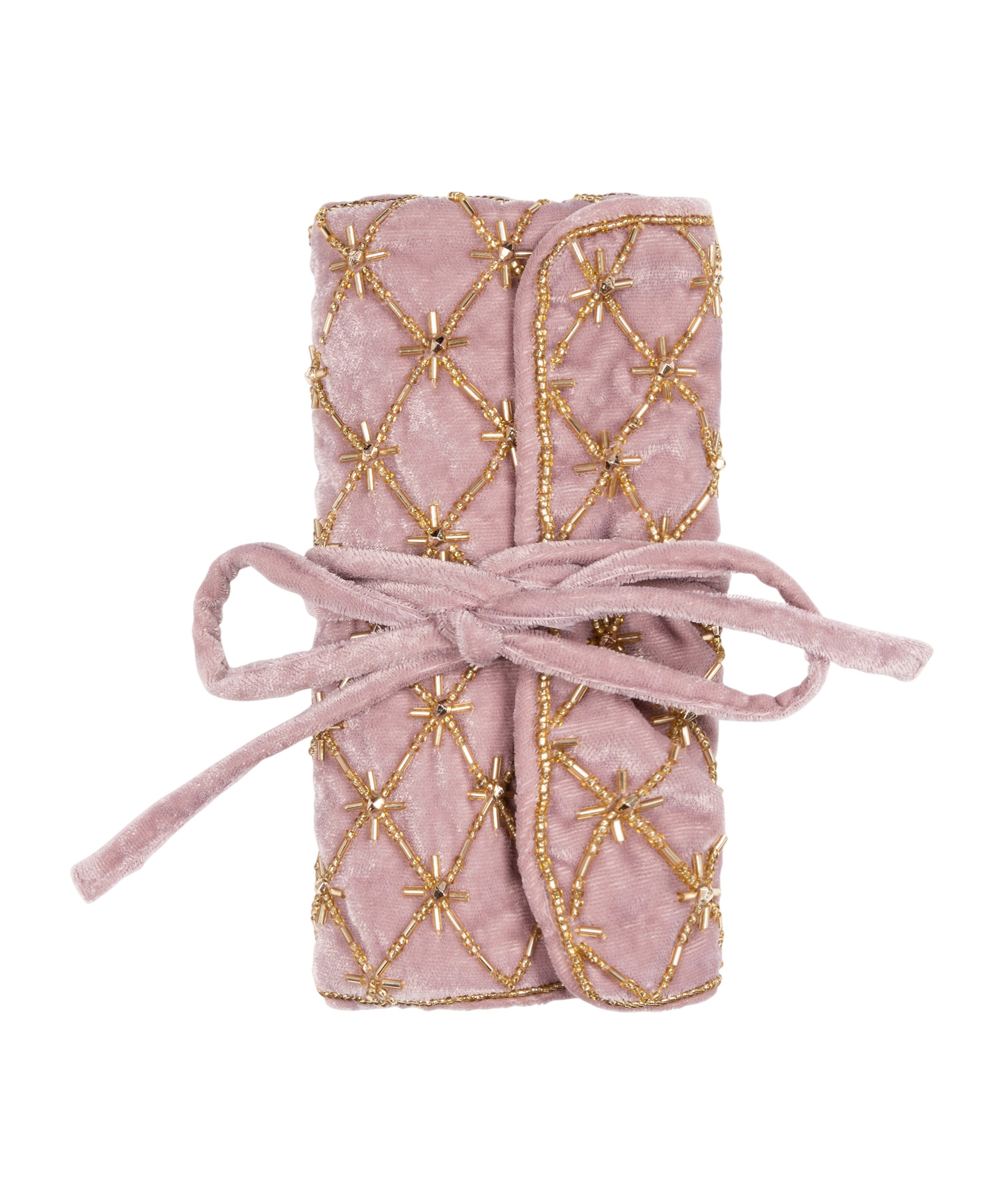 Estuche de bisutería con cuentas, Rosa, main