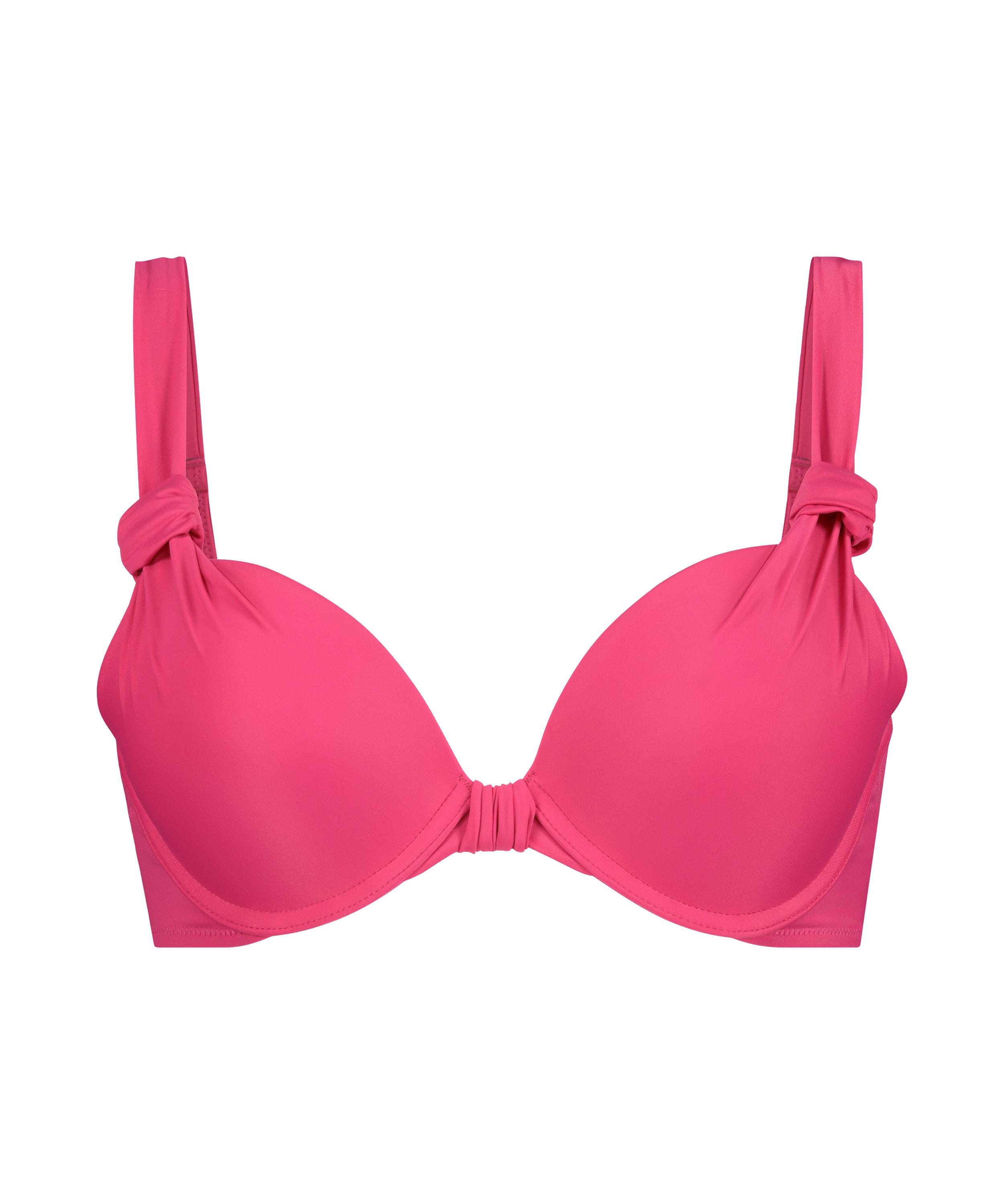 Top de bikini push-up Luxe Copa A - E, Rosa, main