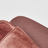 Pantuflas de terciopelo y piel sint&eacute;tica, Rosa