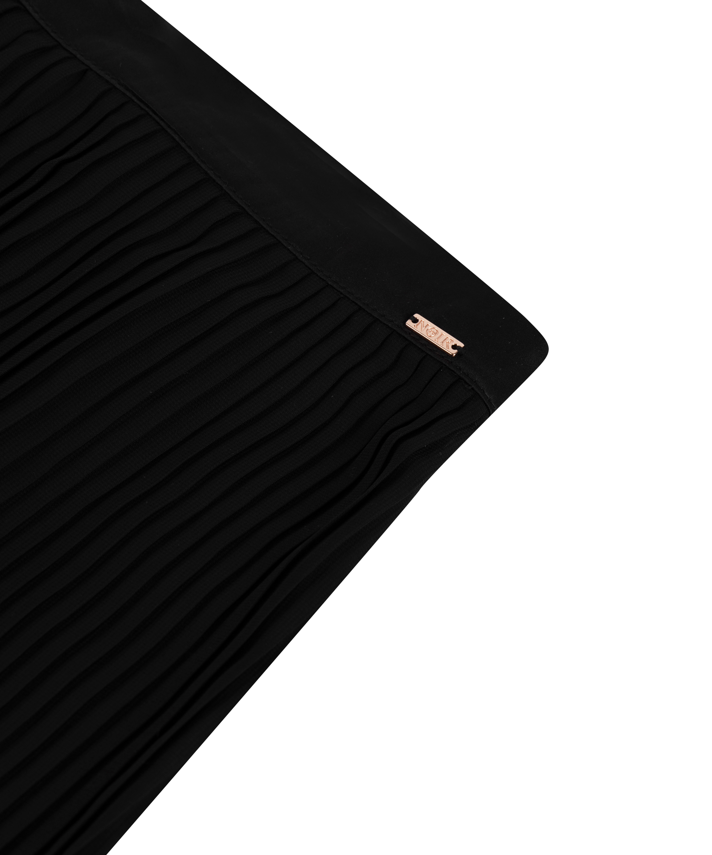 Pantalón plisado, Negro, main