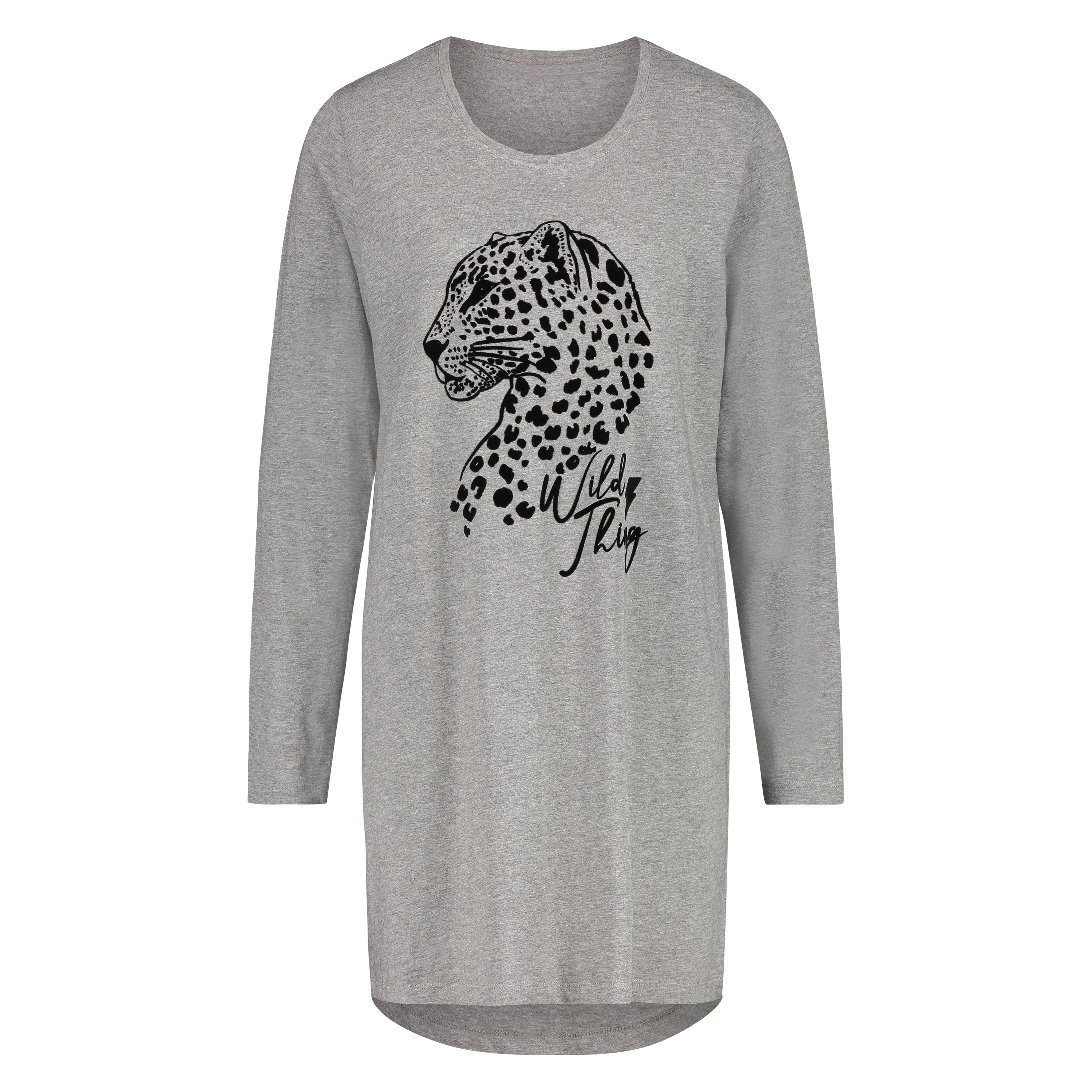 Camis&oacute;n de cuello redondo, Gris, main