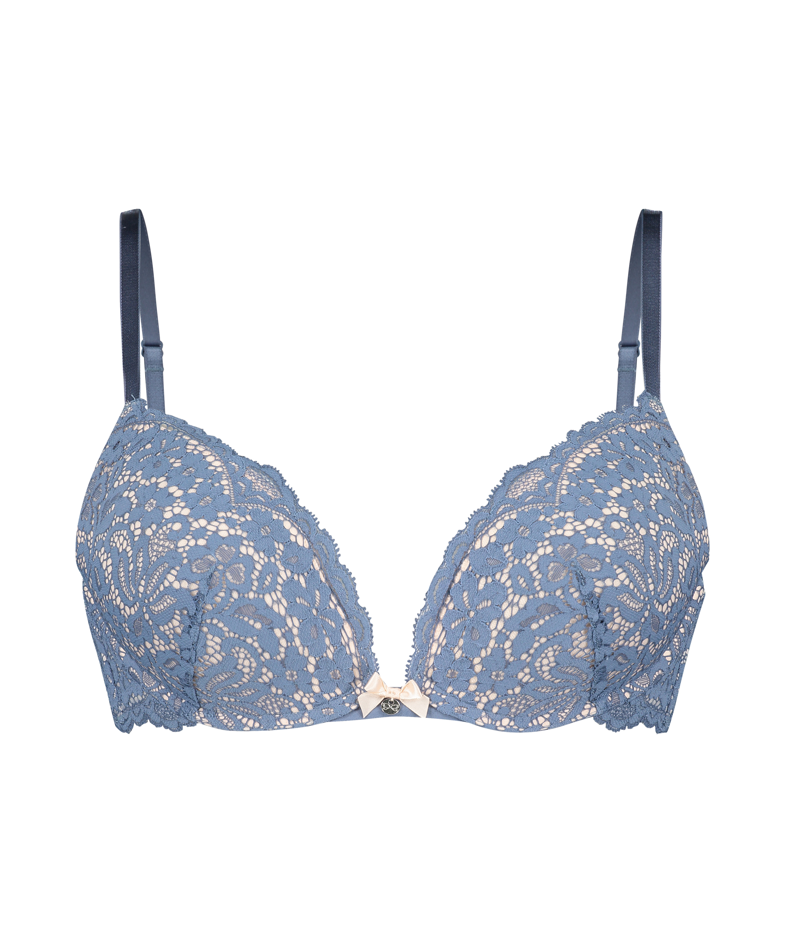 Sujetador push-up de aros preformado Rose, Azul, main