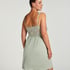 Vestido lencero Nora Lace, Verde