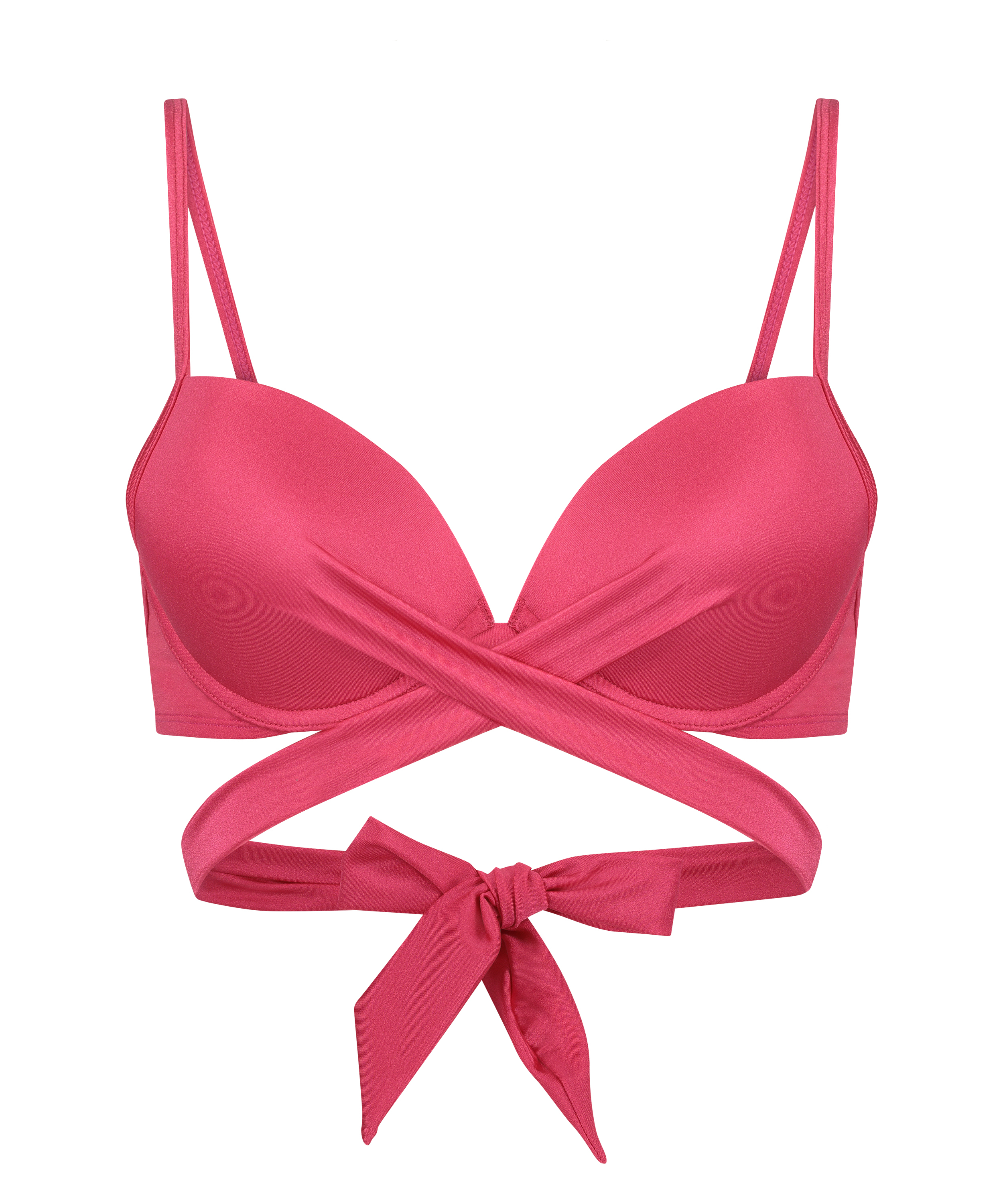 Top de bikini push-up con aros preformado Grenada, Rosa, main