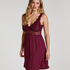 Vestido lencero Nora Lace, Morado