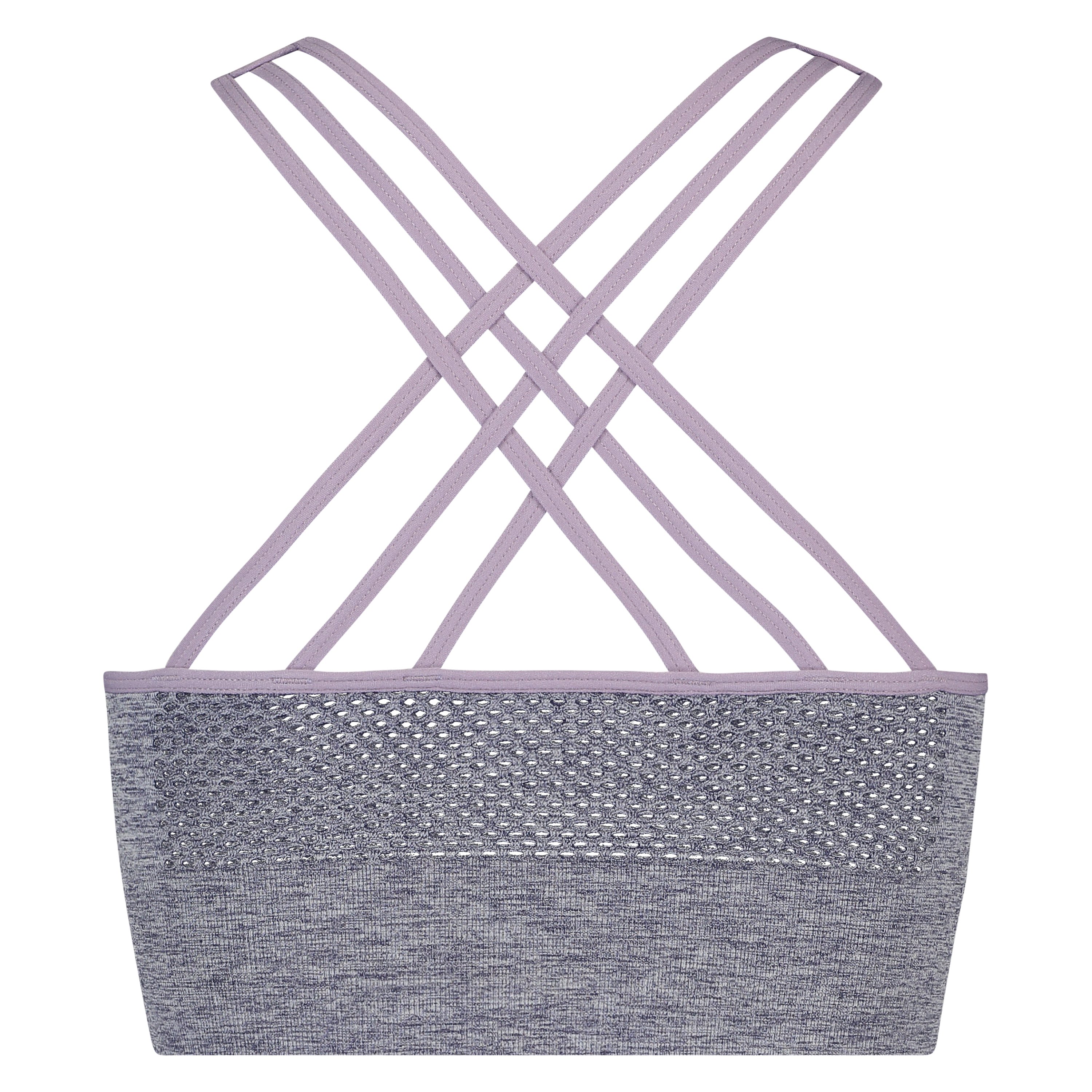 Sujetador deportivo de cuello alto y nivel 2 Ombre de HKMX, Azul, main