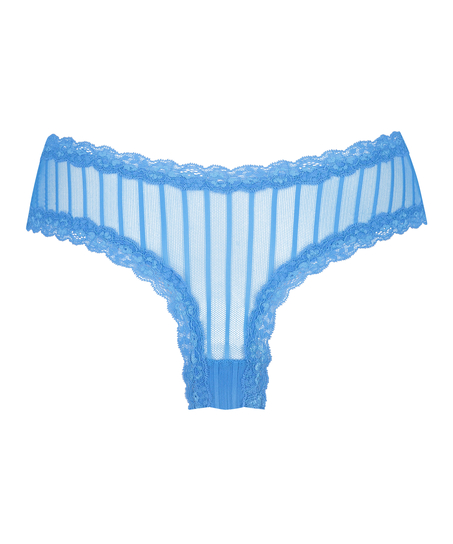 Brasile&ntilde;a en forma de V burn-out mesh, Azul