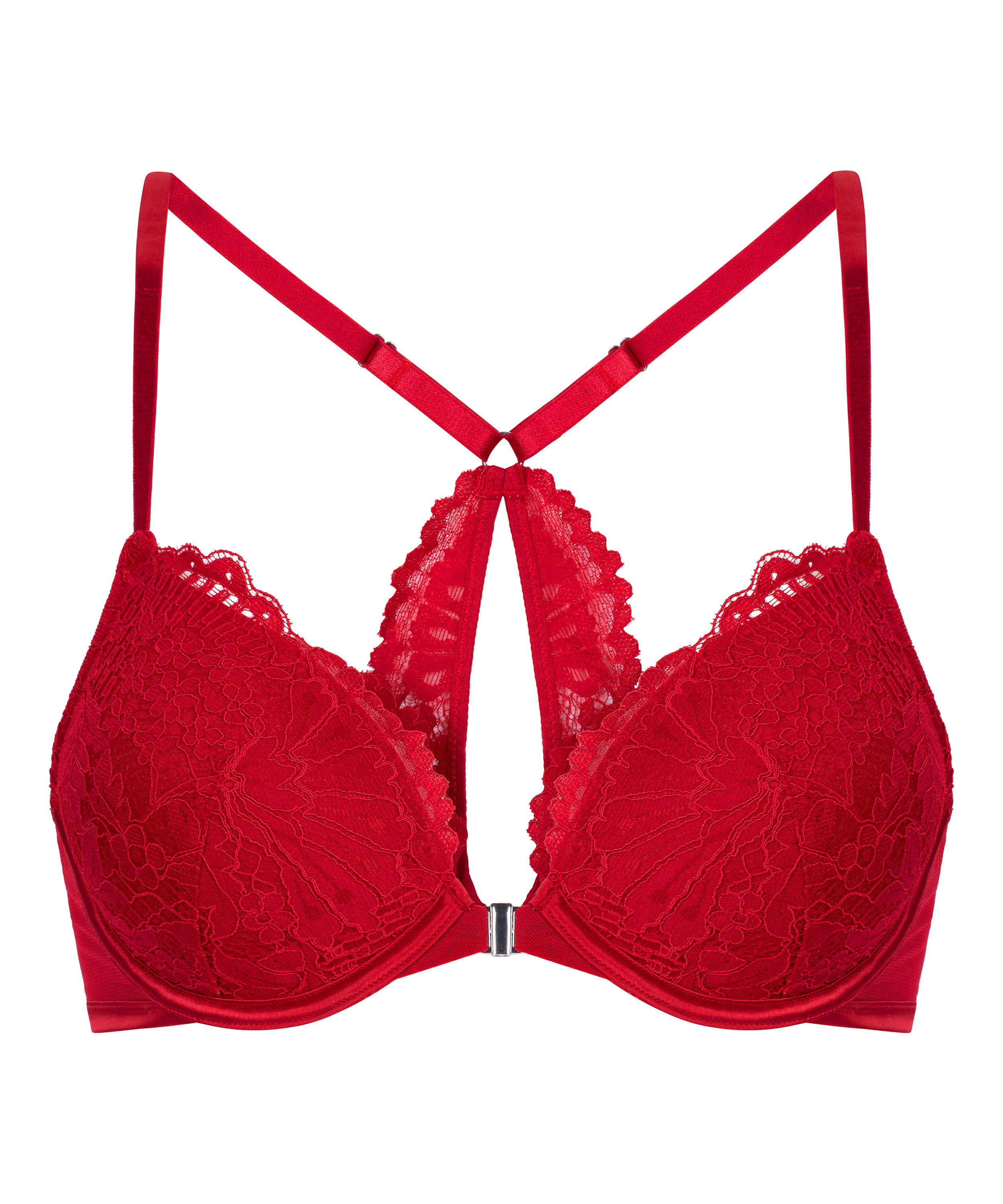 Sujetador de aros push-up acolchado Whiitney, Rojo, main