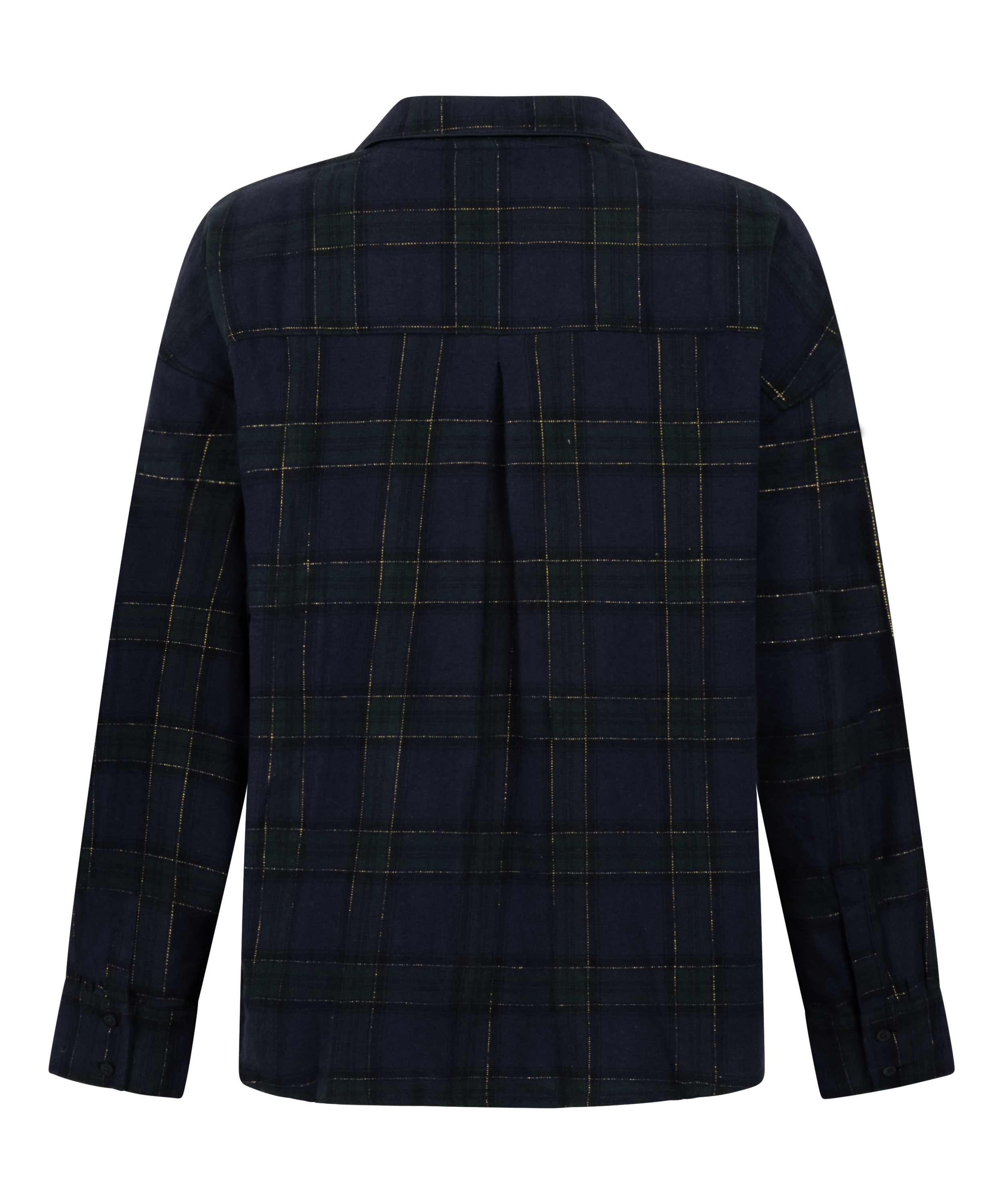 Top de pijama de franela, Azul, main