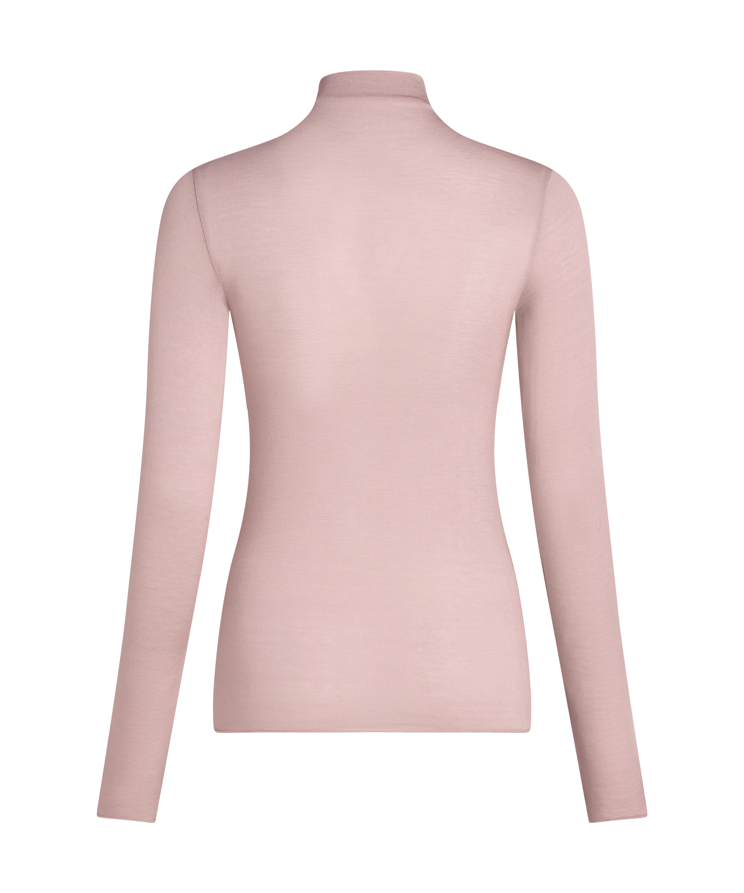 Camiseta de cachemir con cuello alto super suave, Rosa, main