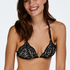 Preformado triangular bralette Marina, Negro