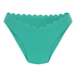 Braguita de Bikini de Corte Alto Scallop, Verde