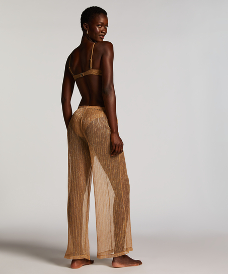 Pantalones de playa Shimmer Goldie, Amarillo